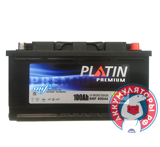 Аккумулятор PLATIN PRO 6СТ-100 Ач прям. пол. (L5)