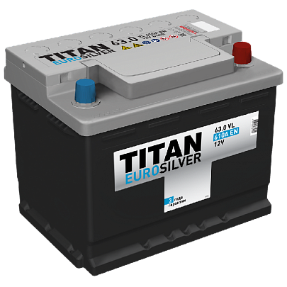 Аккумулятор Titan EuroSilver 6CT-63 Ач обр. пол.(L2)