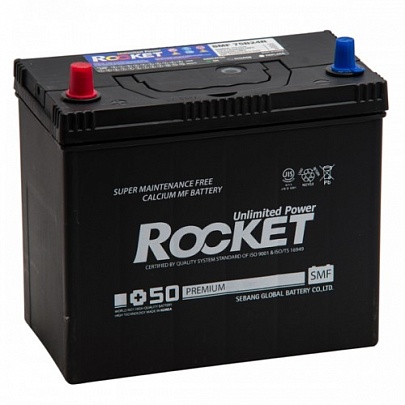 Аккумулятор ROCKET 6СТ-55 Ач прям.пол. (B24)
