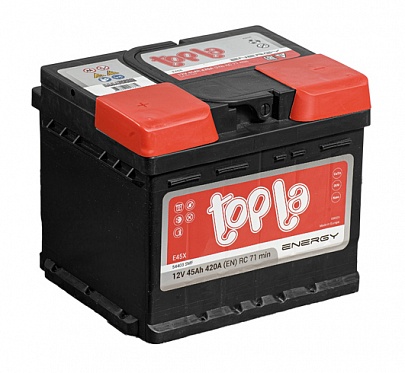 Аккумулятор TOPLA Energy 6CТ-45 Ач прям.пол.кубик(LB1)