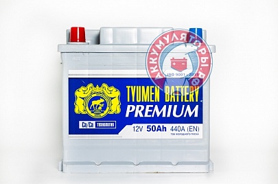 Аккумулятор Тюмень Premium 6СТ-50 Ач прям. пол. кубик (L1)