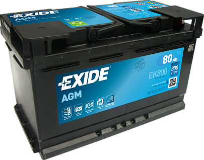 Аккумулятор EXIDE AGM 6СТ-80 Ач обрат.пол. АК (L4)