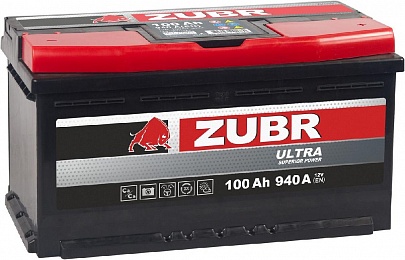 Аккумулятор ZUBR Ultra 6СТ-100 Ач прям. пол. (L5) 