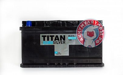 Аккумулятор Titan EuroSilver 6CT-85 Ач обр. пол. низкий (LB4)
