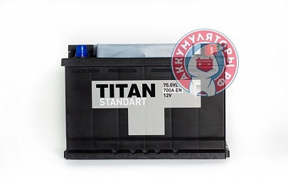 Аккумулятор Titan Standart 6СТ-75 Ач прям. пол. (L3)