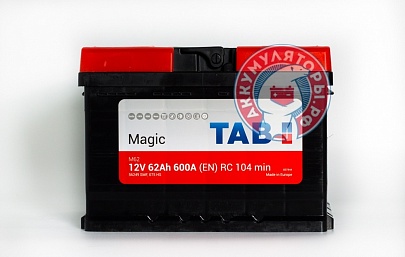Аккумулятор TAB Magic 6CT-62 Ач обр. пол. (LB2) 