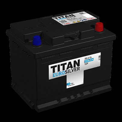 Аккумулятор Titan Eurosilver 6CT-70 Ач обр. пол. (L3)