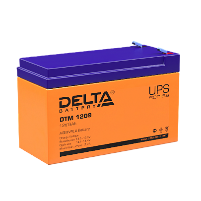 Аккумулятор Мото Delta DTM 1209, 9 Ач