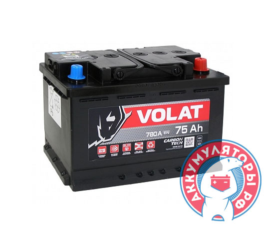 Аккумулятор VOLAT Prime 6СТ-50 Ач прям.пол. кубик (L1)